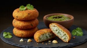 गरमागरम फराली पेटिस, व्रत वाली हरी चटनी के साथ - आपके श्रावण उपवास के लिए एक उत्तम नाश्ता!