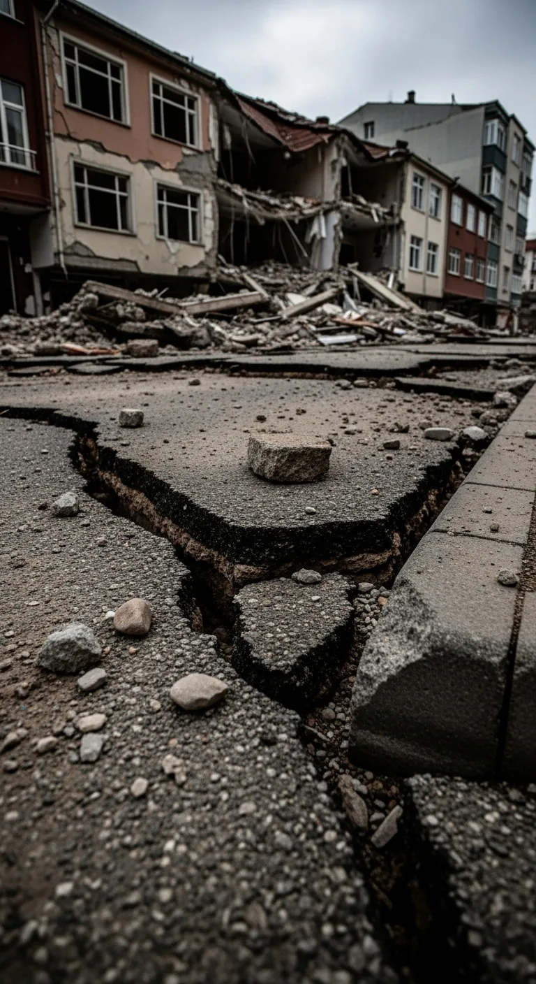 तुर्की के बलिकेसिर प्रांत के सिंदिर्गी में 6.1 तीव्रता वाला भूकंप और उसके बाद का मलबा