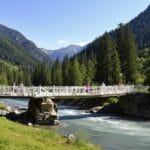 Habba Khatoon peak over the Kishanganga River in Gurez Valley, Jammu & Kashmir