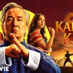 The Karate Kid Part II movie details info block genre, year, IMDb rating, duration, and PG certification in classic martial arts drama style