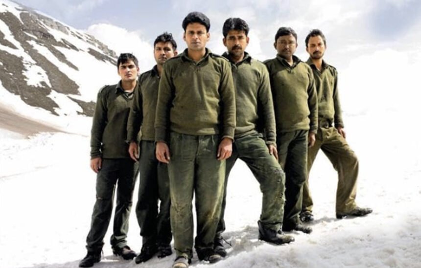 Manoj Bajpayee as Major Suraj Singh leading Indian POWs in the 2007 war movie 1971.