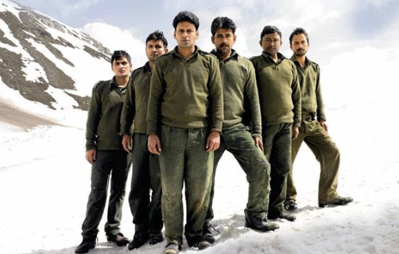 Manoj Bajpayee as Major Suraj Singh leading Indian POWs in the 2007 war movie 1971.