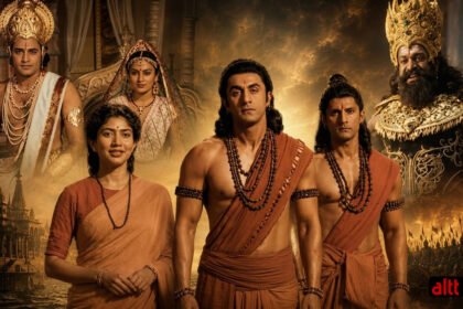 नितेश तिवारी की पौराणिक फिल्म रामायण के लिए मुंबई में बनाया गया अयोध्या का बेहद भव्य और विशाल सोने का महल।