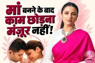 Parineeti Chopra featured in an entertainment graphic about balancing motherhood and her acting career after becoming a mother.